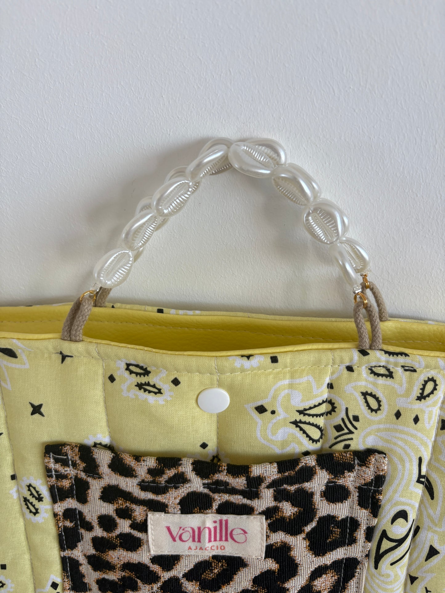 Sac "Ajaccio Leo" jaune et jade