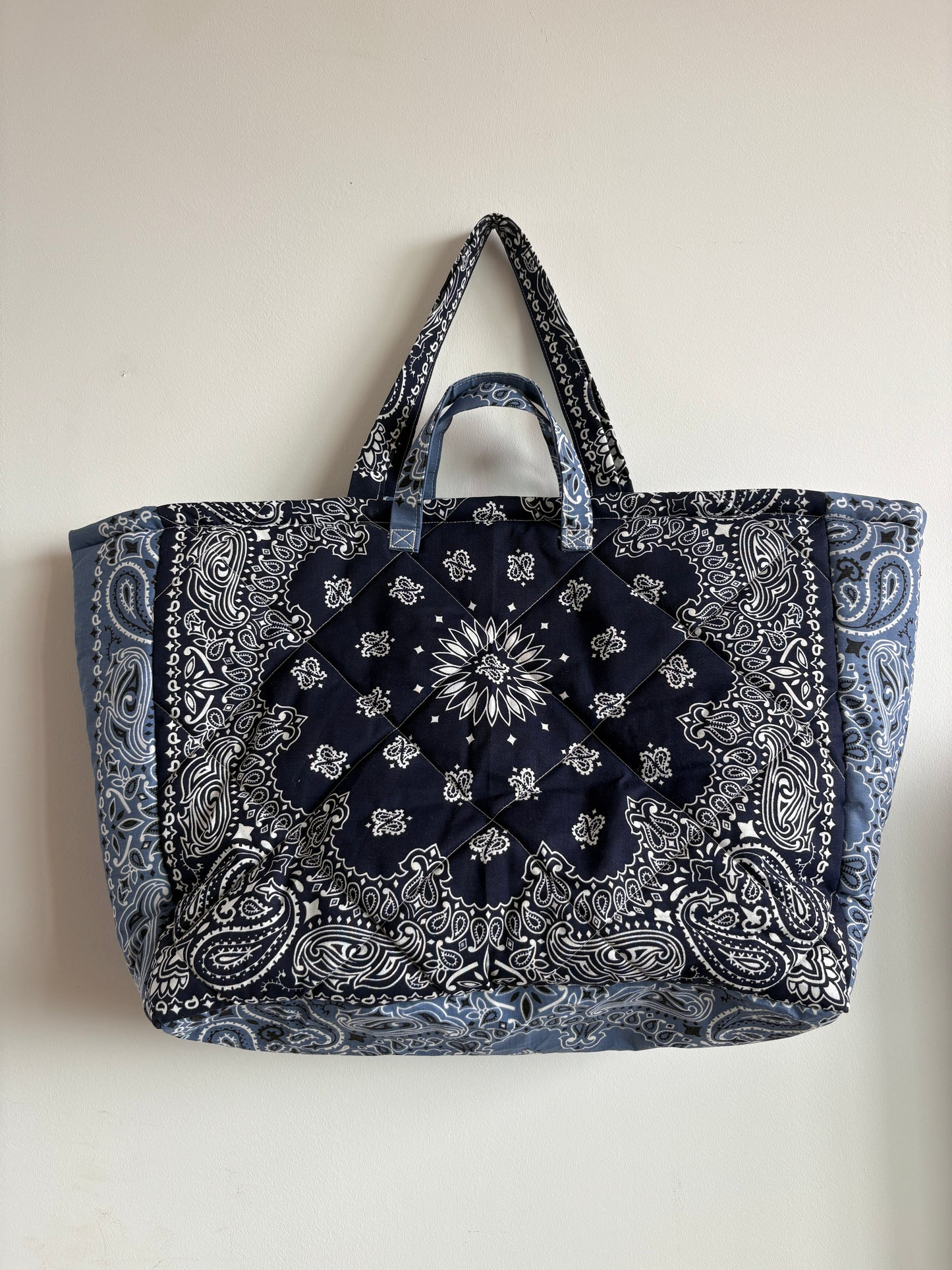 Sac "Saint Cyp" Marine et Chambray