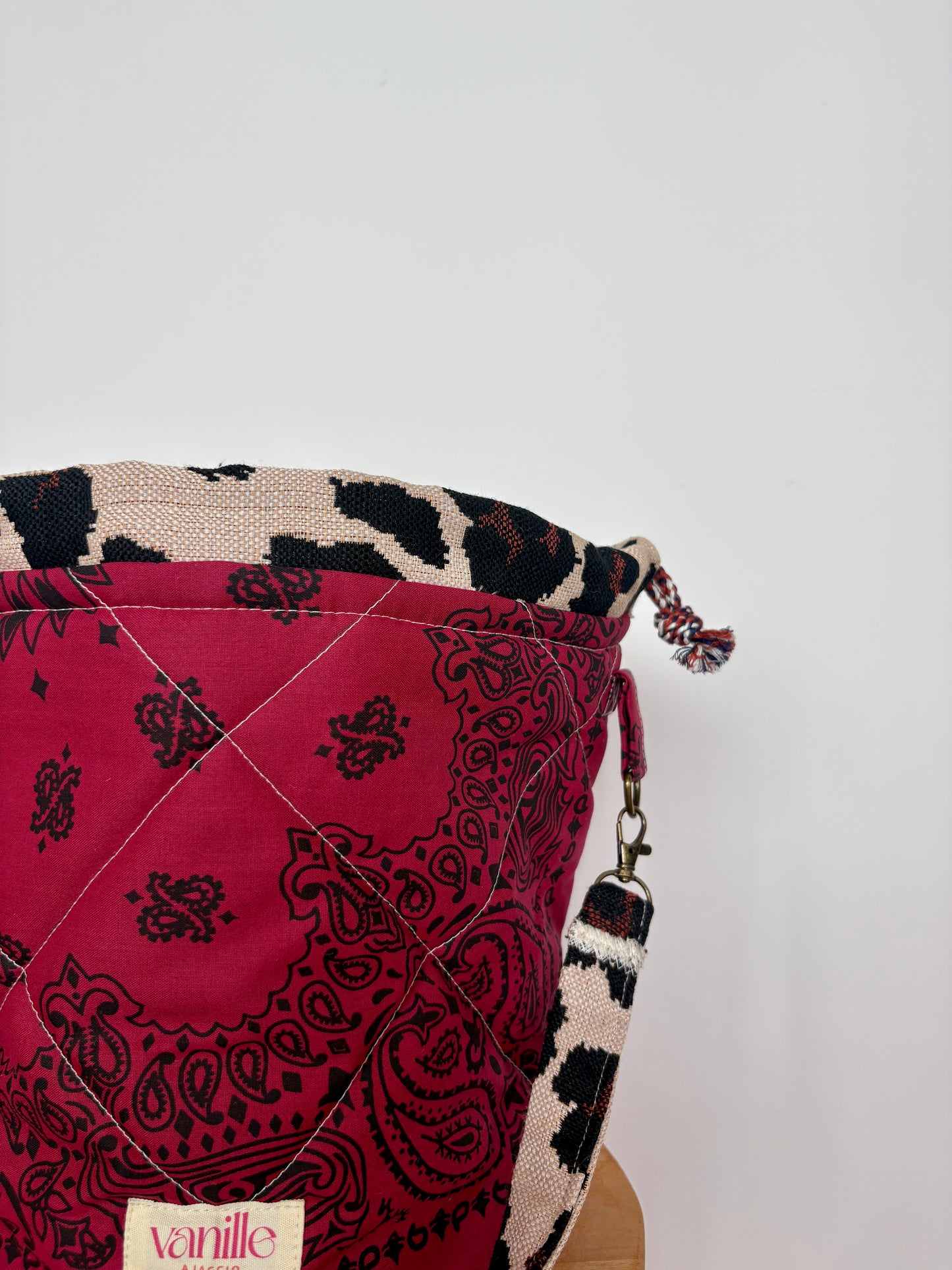 sac seau "Saparella" Burgundy
