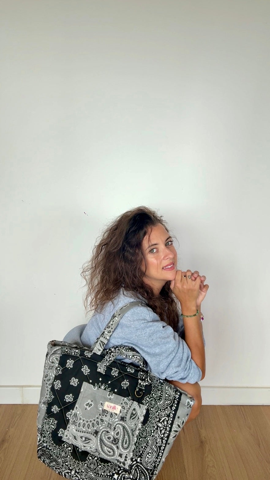 Sac "Saint Cyp" Noir et gris