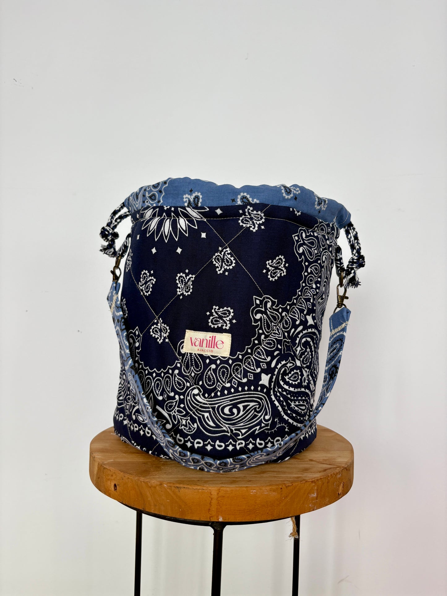 sac seau "Saparella" Marine et Chambray