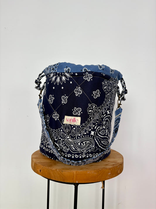 sac seau "Saparella" Marine et Chambray