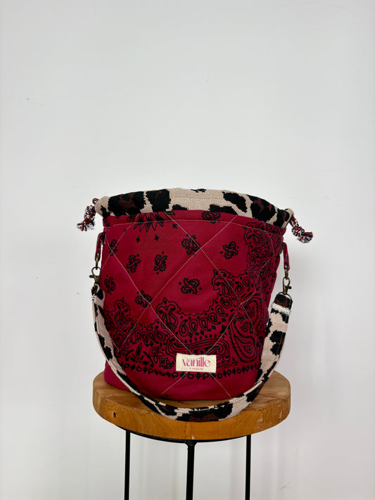 sac seau "Saparella" Burgundy