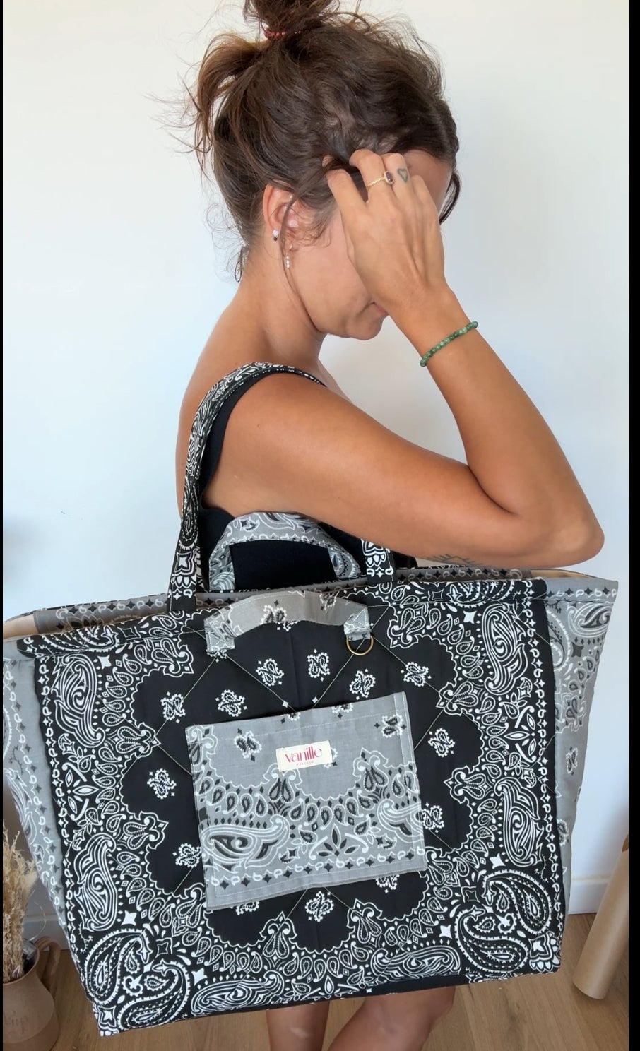 Sac "Saint Cyp" Noir et gris