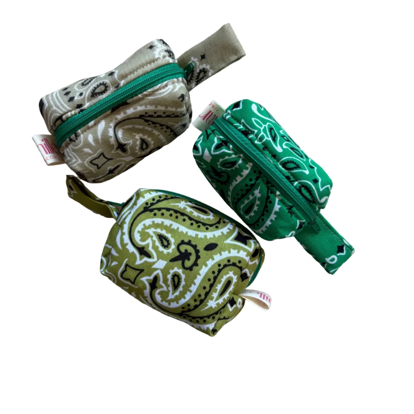 Mini Trousse Bandana Vert Kaki