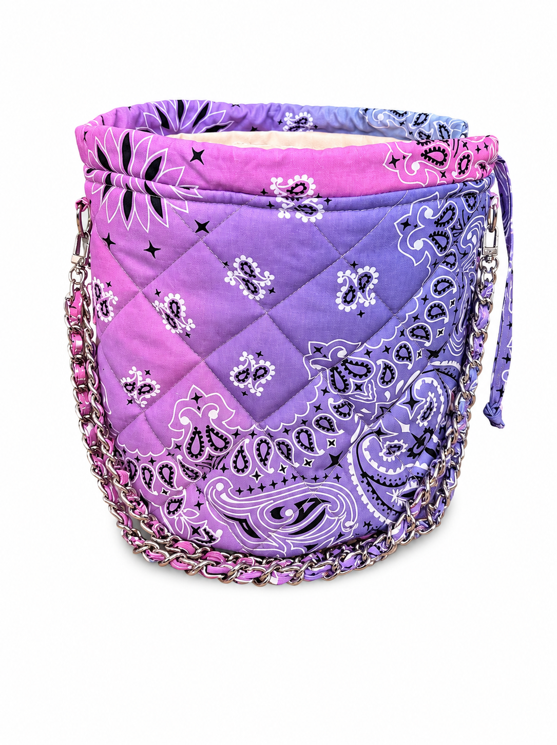 Sac Chaîne Tie&Dye Violet