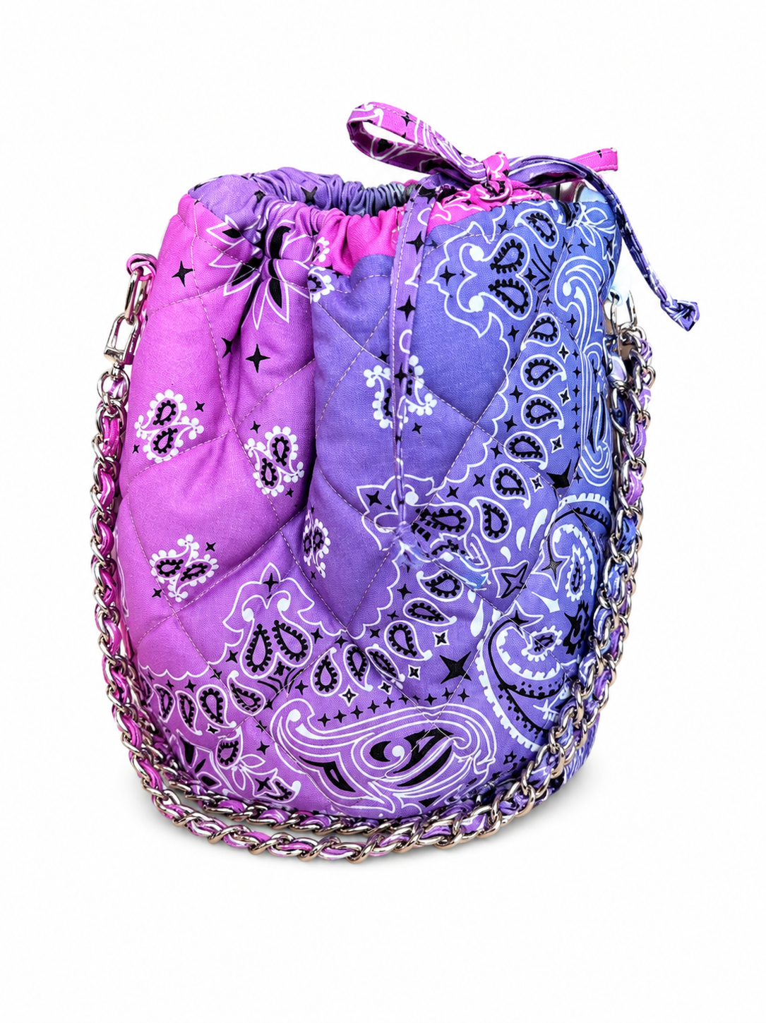 Sac Chaîne Tie&Dye Violet