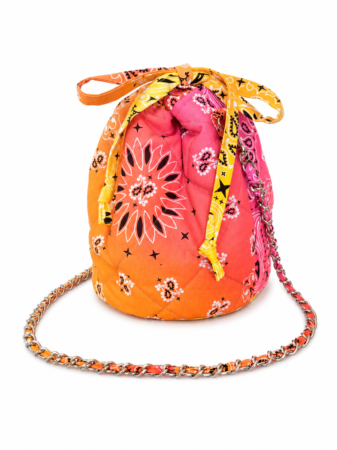 Sac Chaîne Tie&Dye Rose Orange