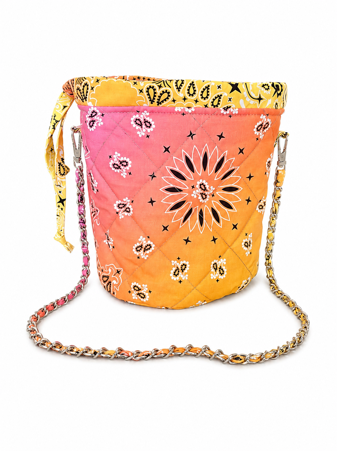 Sac Chaîne Tie&Dye Jaune Orange