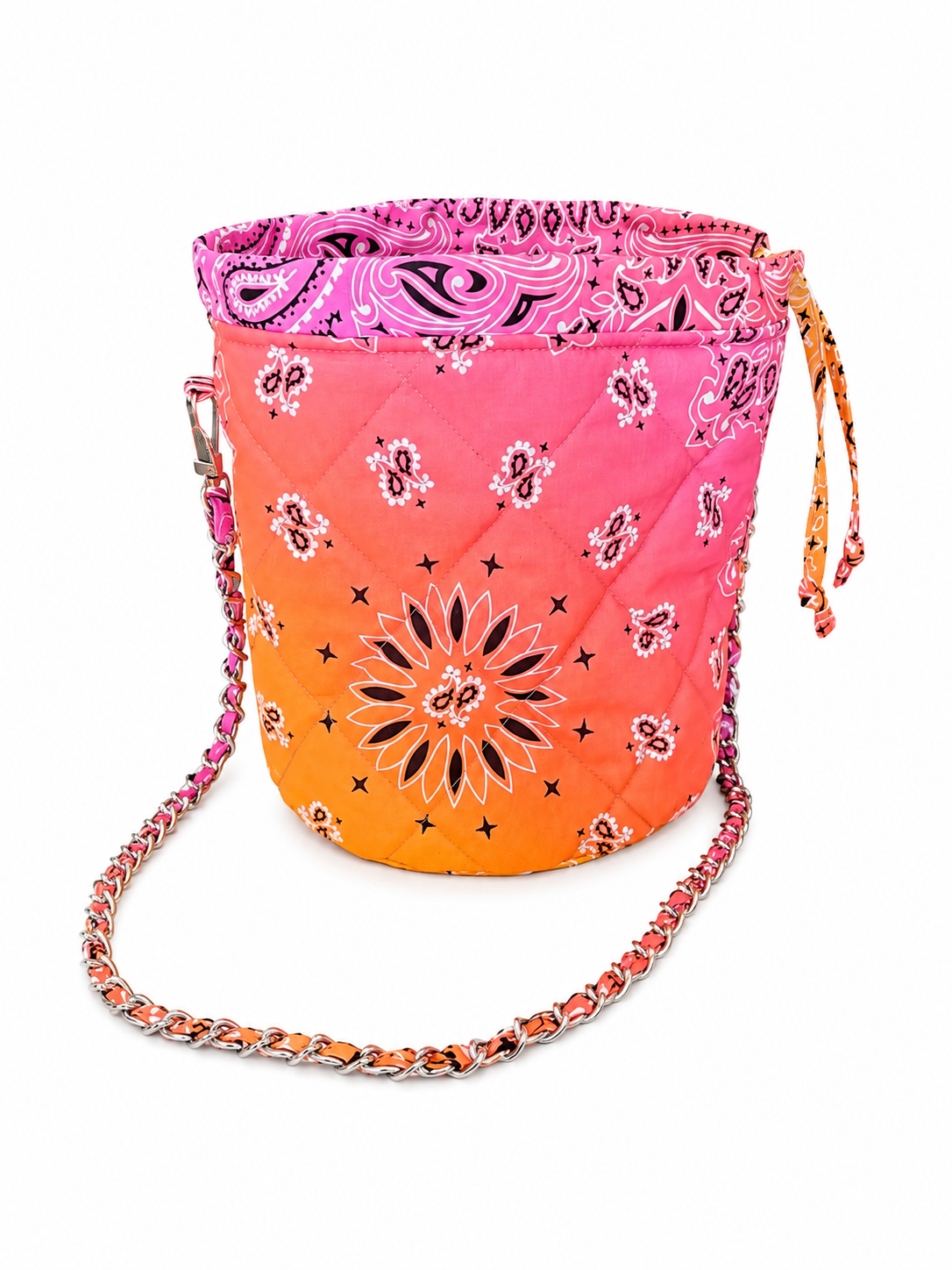 Sac Chaîne Tie&Dye Rose Orange