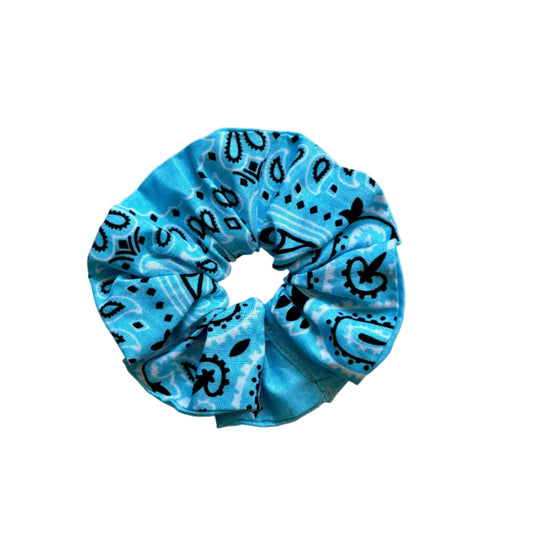 Chouchou Bandana Bleu Turquoise