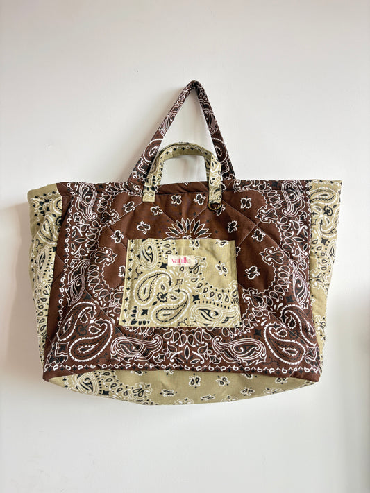Sac "Saint Cyp" Chocolat et beige