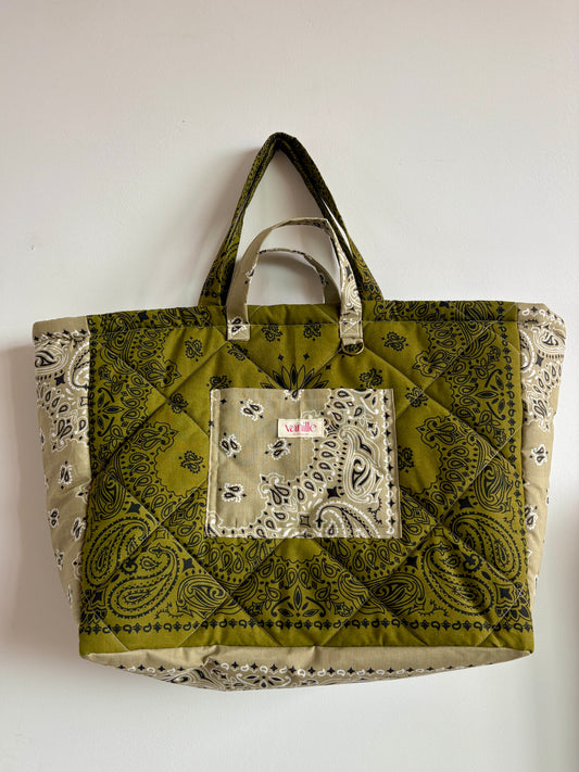 Sac "Saint Cyp" Kaki et Beige