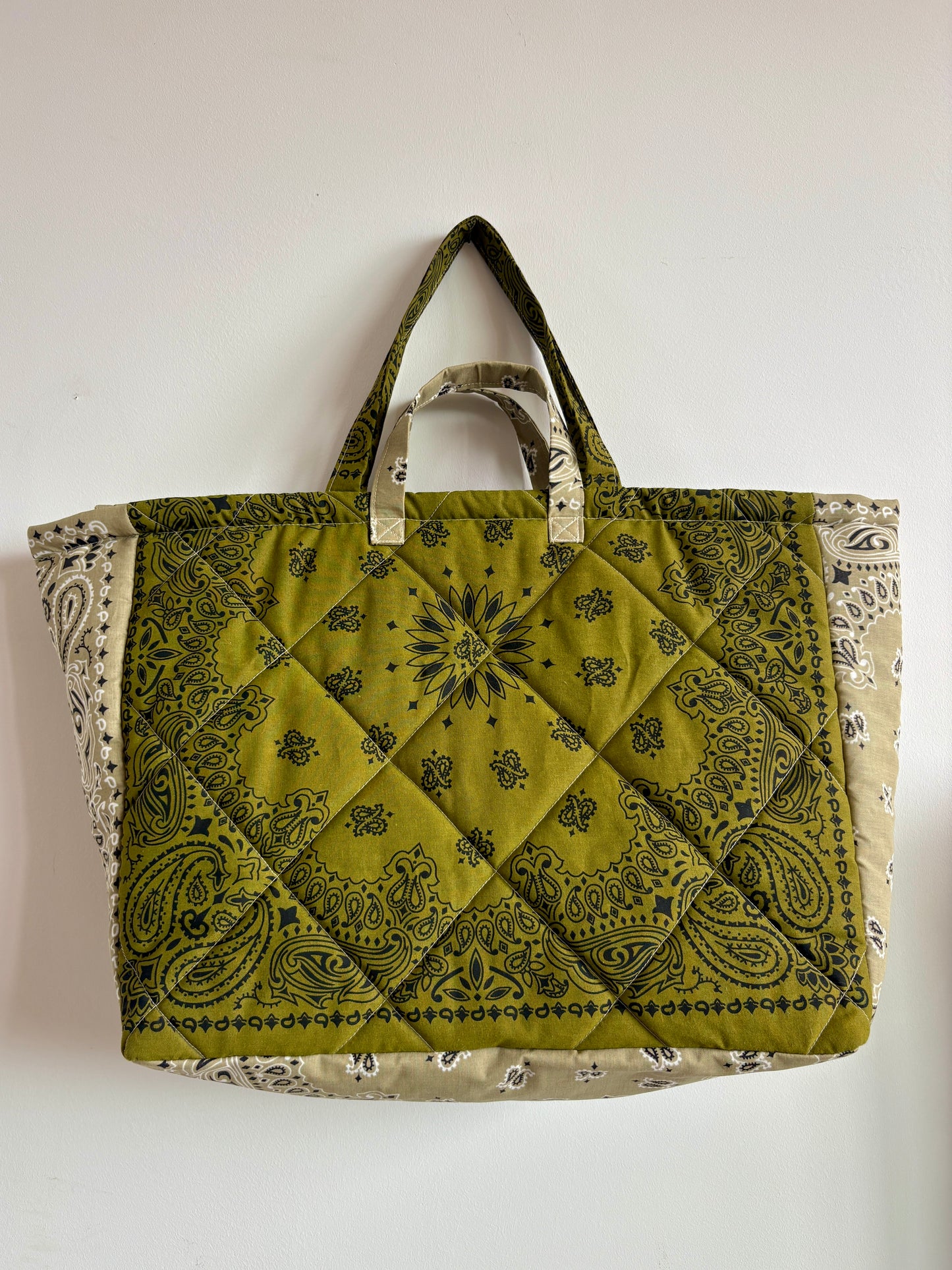 Sac "Saint Cyp" Kaki et Beige