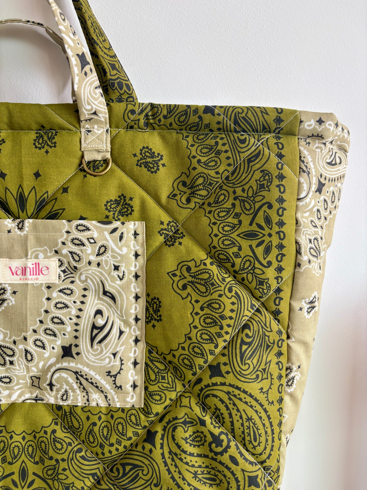 Sac "Saint Cyp" Kaki et Beige