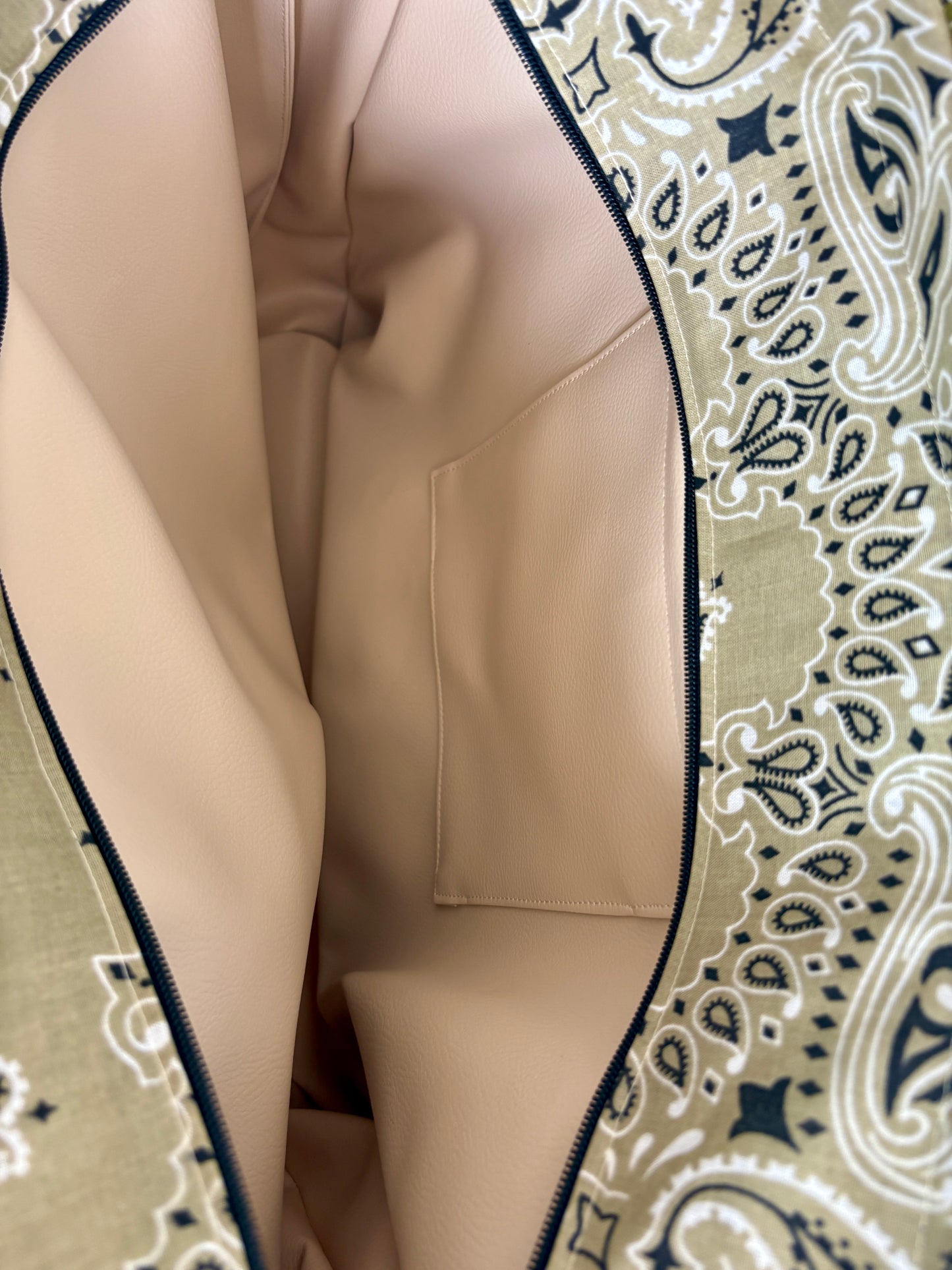Sac "Saint Cyp" Kaki et Beige