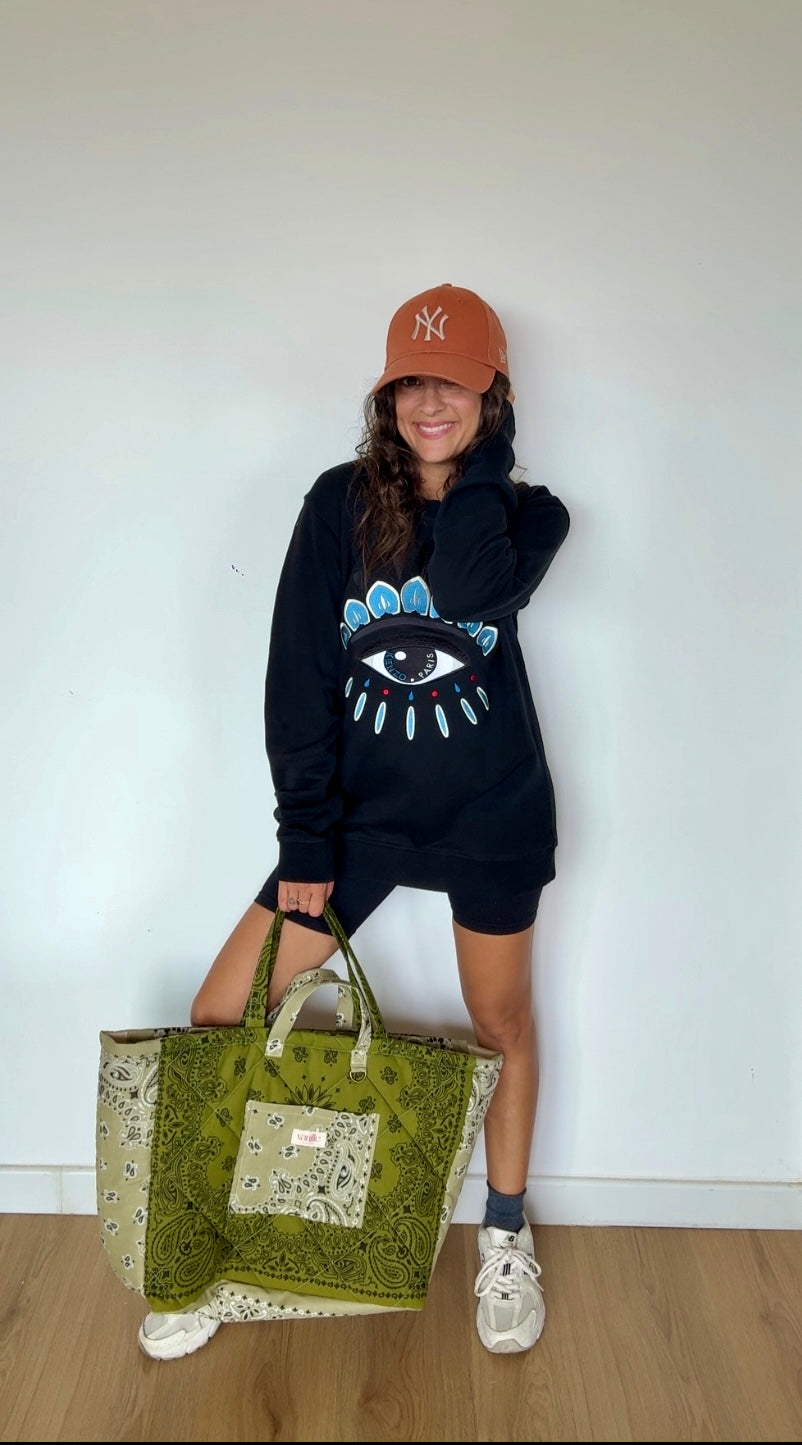 Sac "Saint Cyp" Kaki et Beige