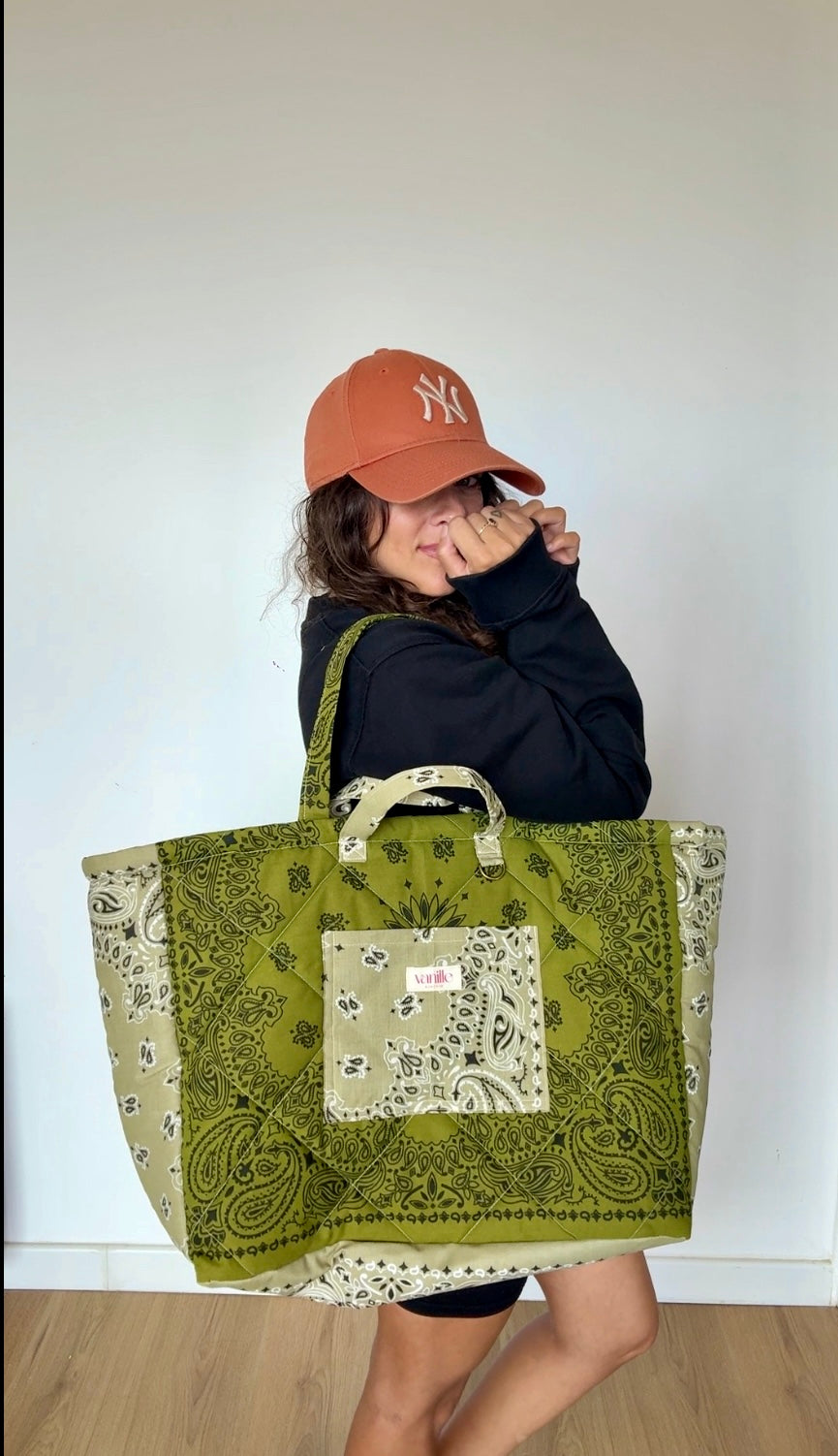 Sac "Saint Cyp" Kaki et Beige