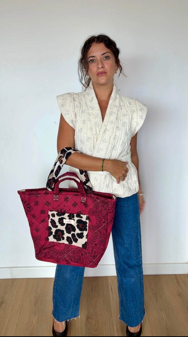 Sac "Saint Cyp" Burgundy et Leo