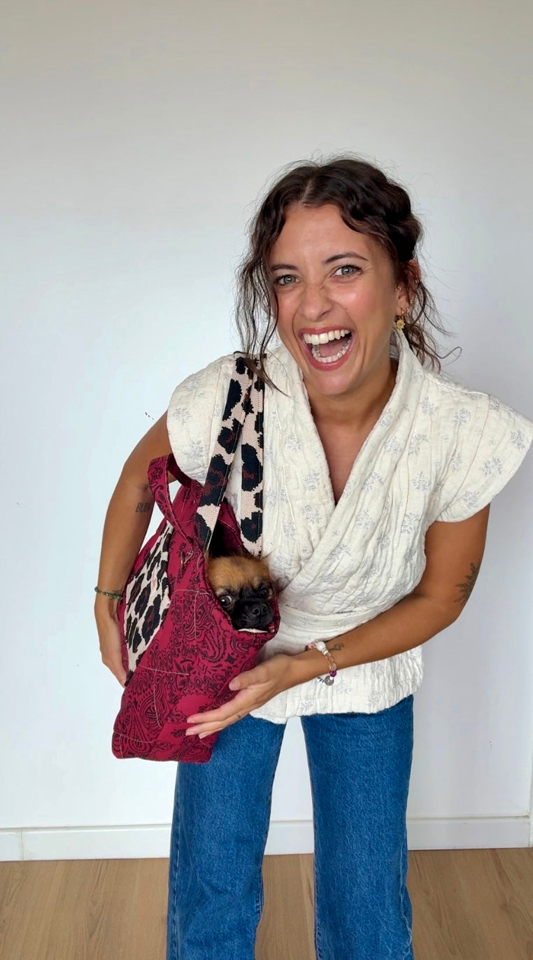 Sac "Saint Cyp" Burgundy et Leo