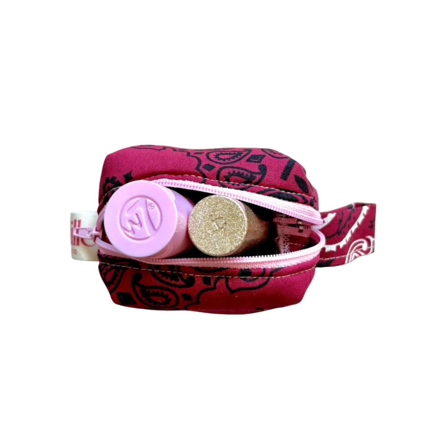 Mini Trousse Bandana Bordeaux