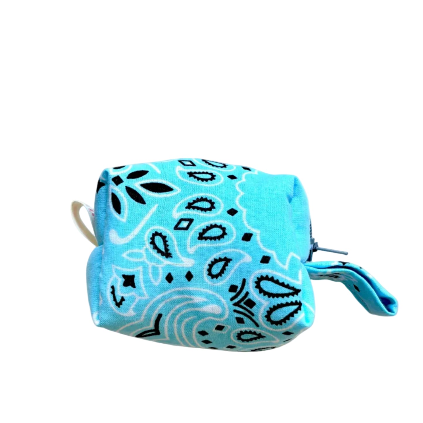 Mini Trousse Bandana Bleu Turquoise