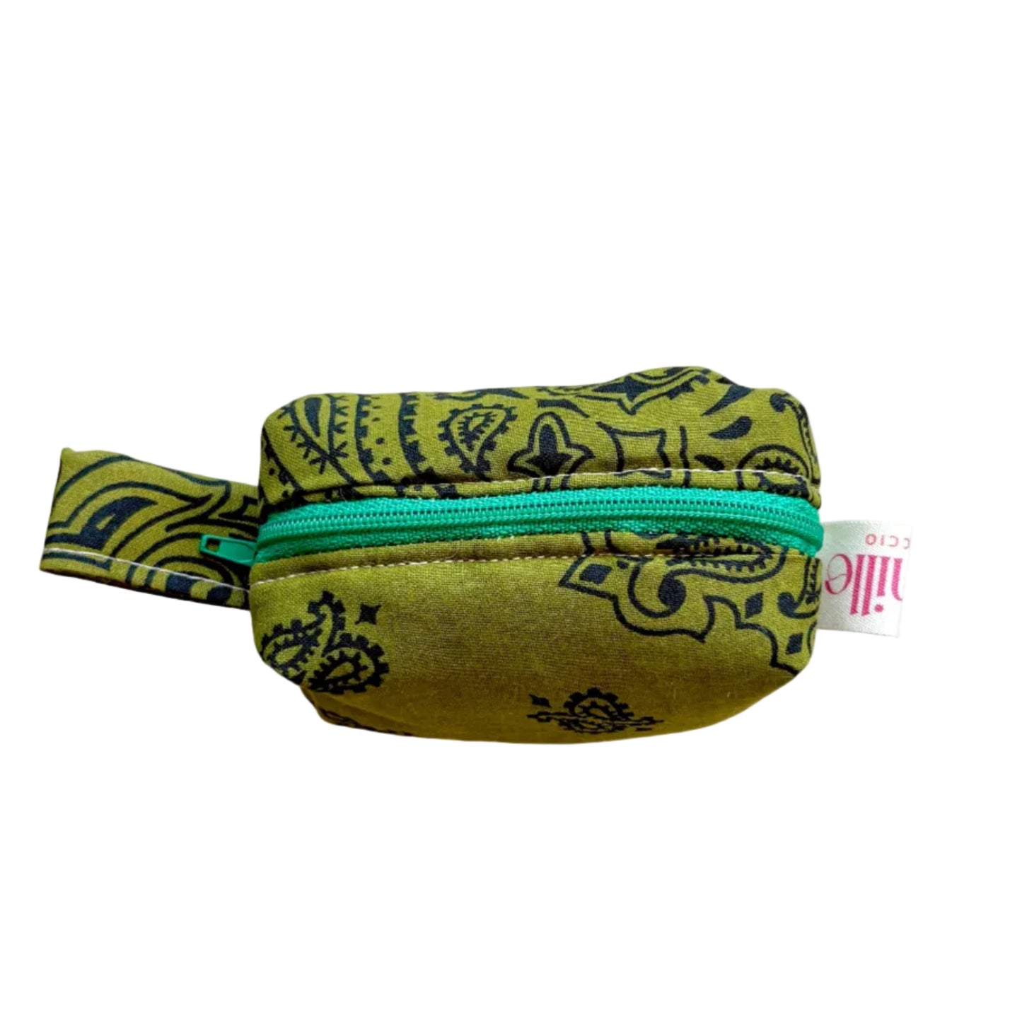 Mini Trousse Bandana Vert Kaki