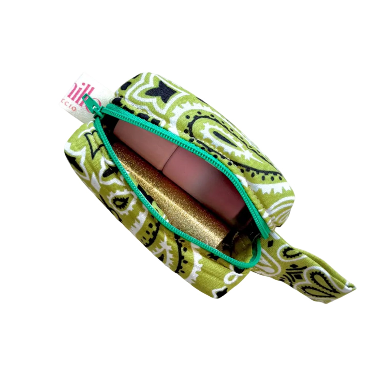 Mini Trousse Bandana Vert Pomme