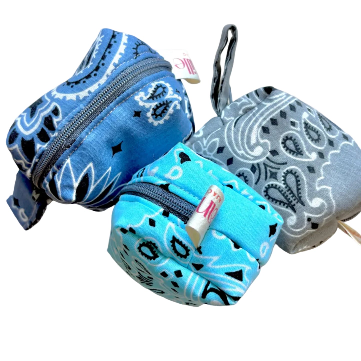 Mini Trousse Bandana Bleu Chambray