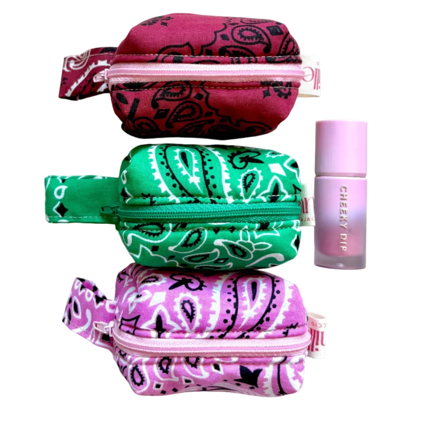 Mini Trousse Bandana Bordeaux