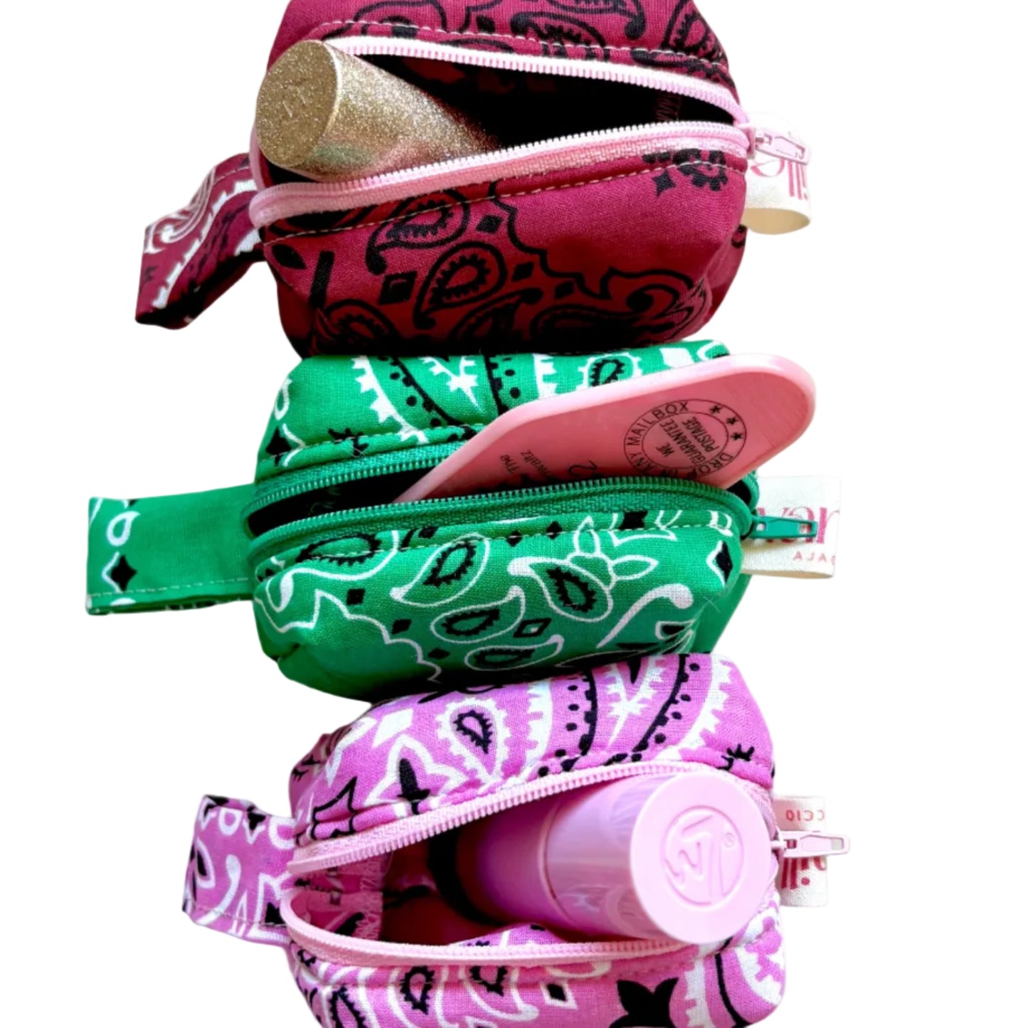 Mini Trousse Bandana Bordeaux